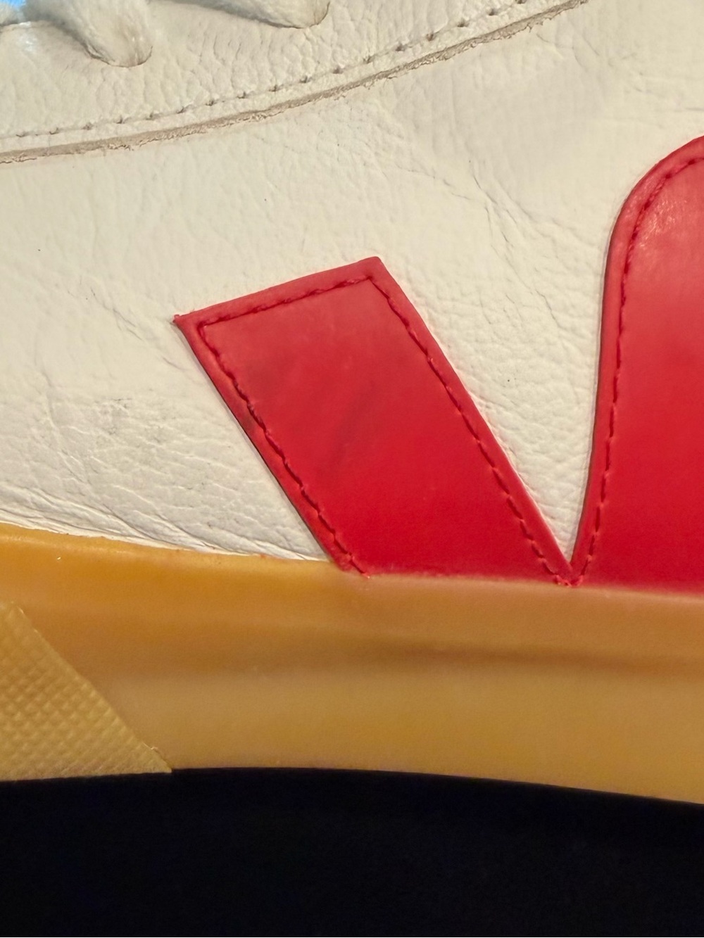 Veja Campo ChromeFree® Leather Sneakers Size Mens 10 Extra White Pekin Poker - Picture 10 of 15